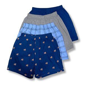 Stafford Men's Knit Boxer Shorts 4-Pack 100% Cotton Boxers Breathable Underwear